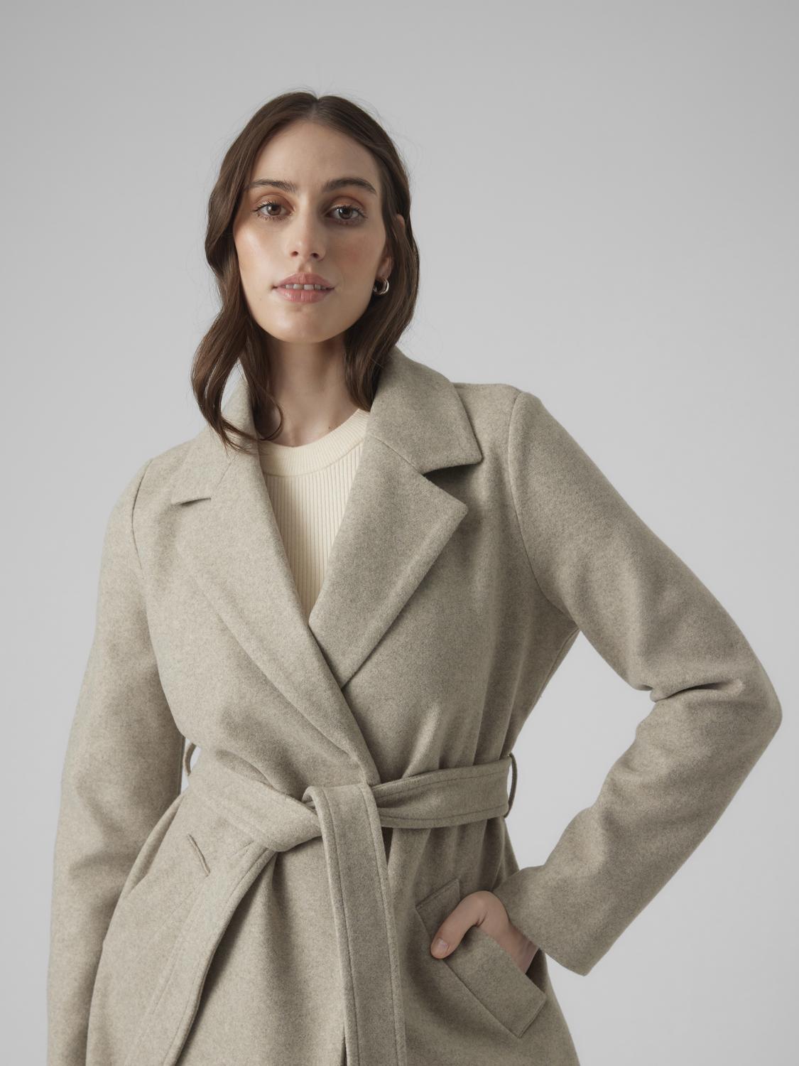 VMFORTUNEAYA Coat - Silver Mink - VERO MODA & VILA Bergvik